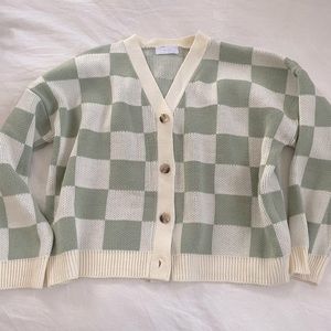 Oak + Fort Checkered Cardigan